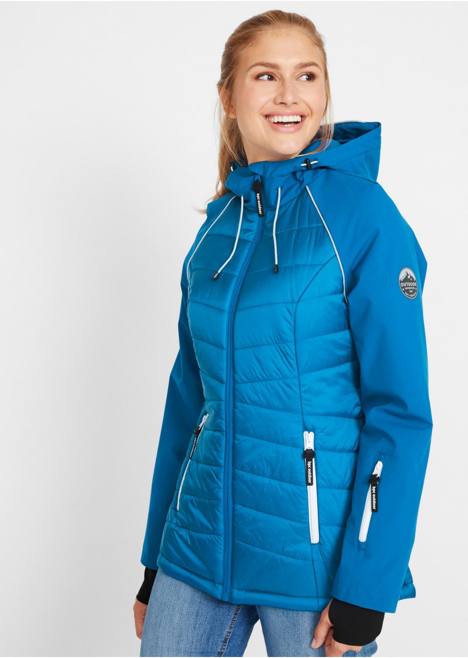 Veste fonctionnelle aspect hybride
