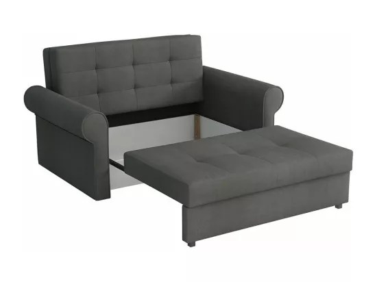 Canapé convertible Columbus 128, Boîte de literie, 85x148x98cm, Mobilier déjà assemblé