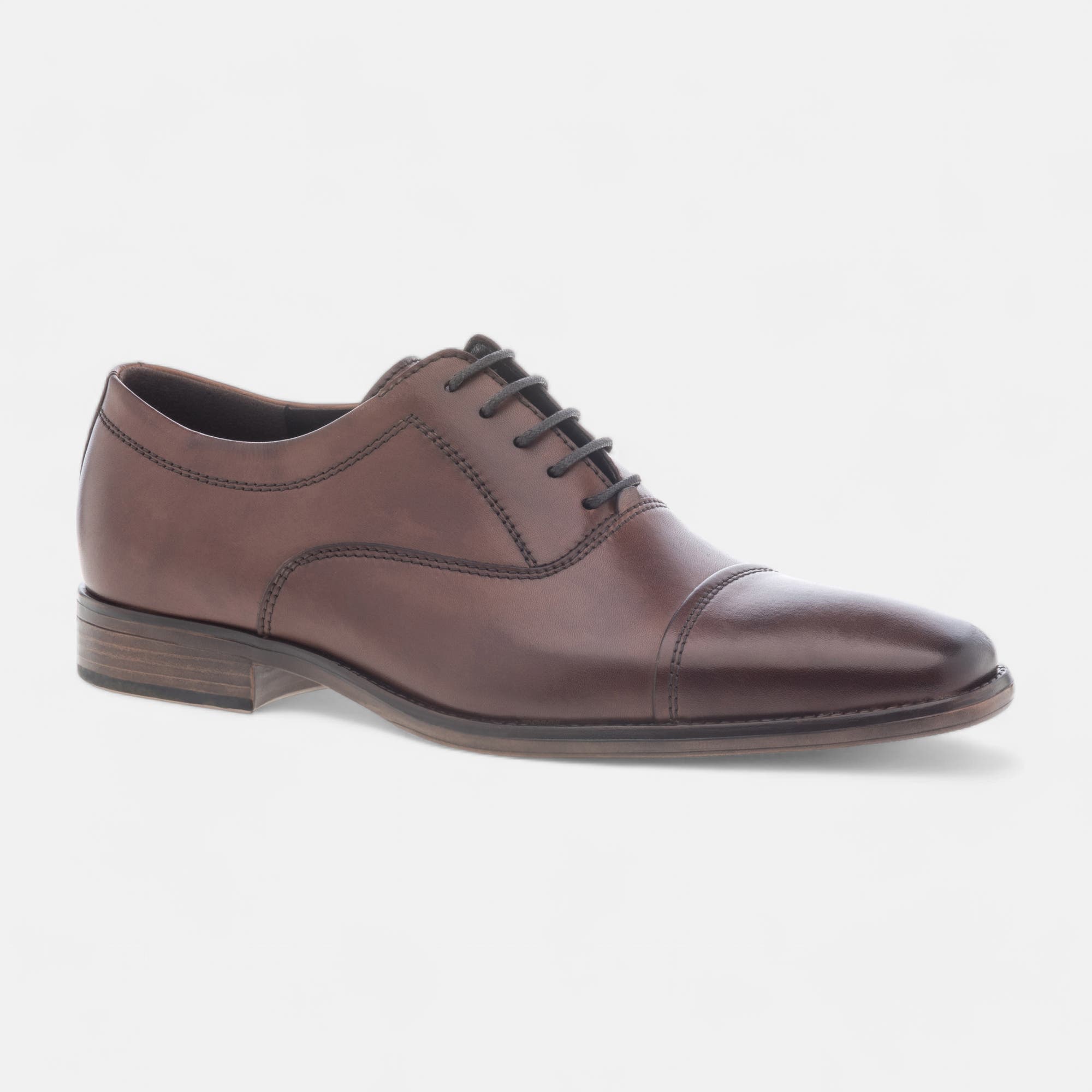 Derbies Homme en cuir cognac