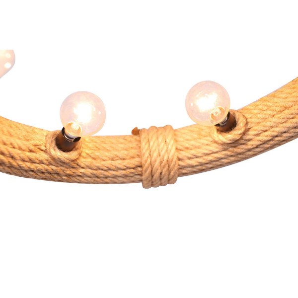 Suspension marron corde (51 x 51 x 10 cm) (47 x 47 x 10 cm)