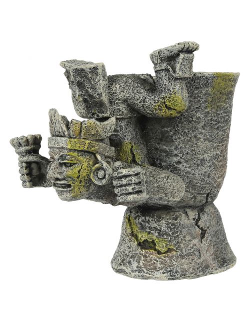 Aqua Della Azteekse Graal - Aquarium - Ornament - 10.3x8.5x10 cm