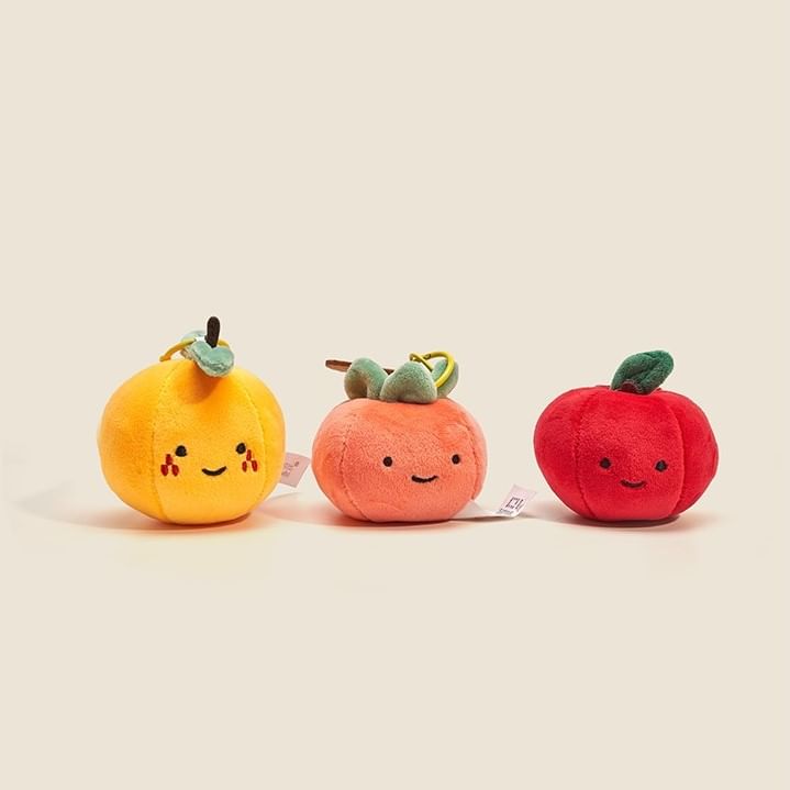 Jun's Journal - Sleutelhanger met groente-pluche tashanger (verschillende ontwerpen)