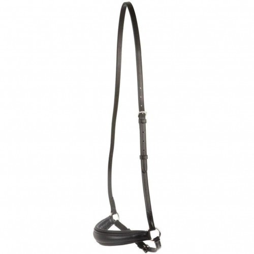 focinheira de couro preto