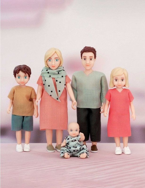 Lundby Set - Poppenhuisfamilie 'Charlie' (5-Delig)