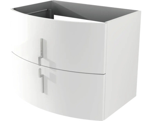 Badkamermeubel Baden Haus Sting 69 cm wit hoogglans, gemonteerd