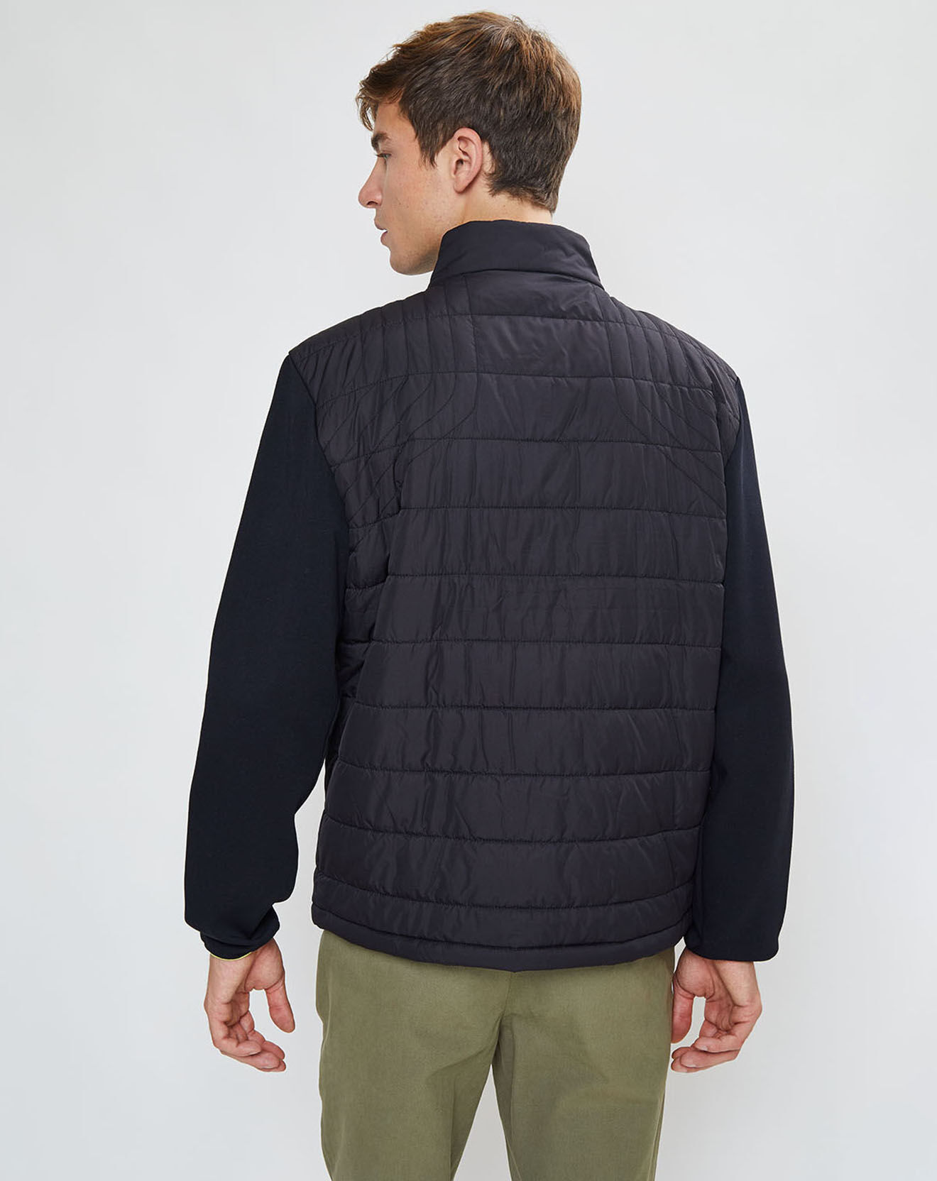 Hackett London Blouson Aston Martin Racing Jersey bimatière noir