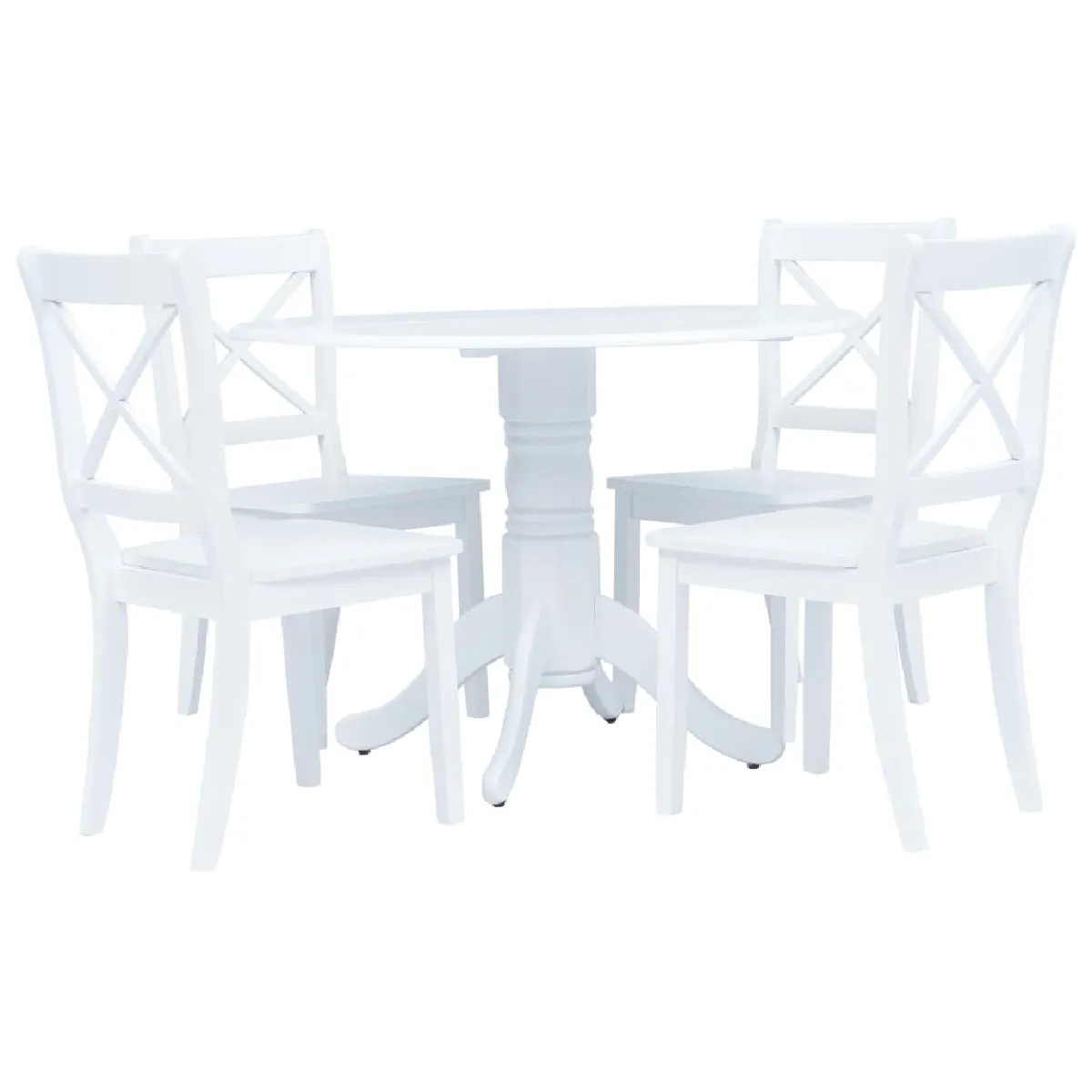 VIDAXL Ensemble de salle à manger 5 pcs - Blanc