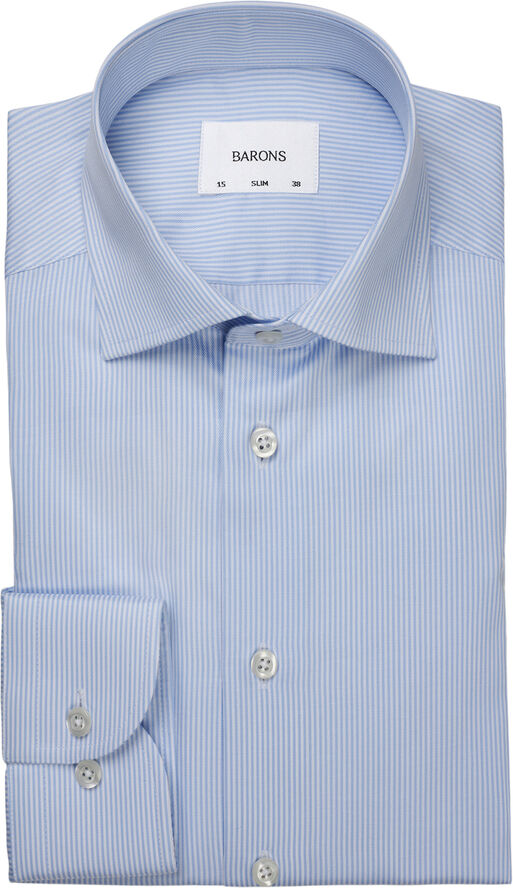 BARONS The Lawyer 4. 0 | Light blue stripe | Super slim fit Light blue stripe