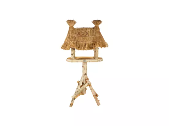 Abri à oiseaux en bois de bouleau - L 56 cm x l 81 cm x H 156 cm