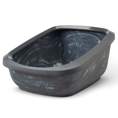 Savic Katzentoilette Aseo Jumbo Marble 67.5x48x28 cm anthrazit-weiss