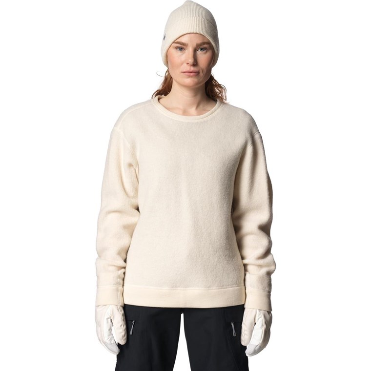 Houdini W'S Alto Wool Crew Sugar Snow