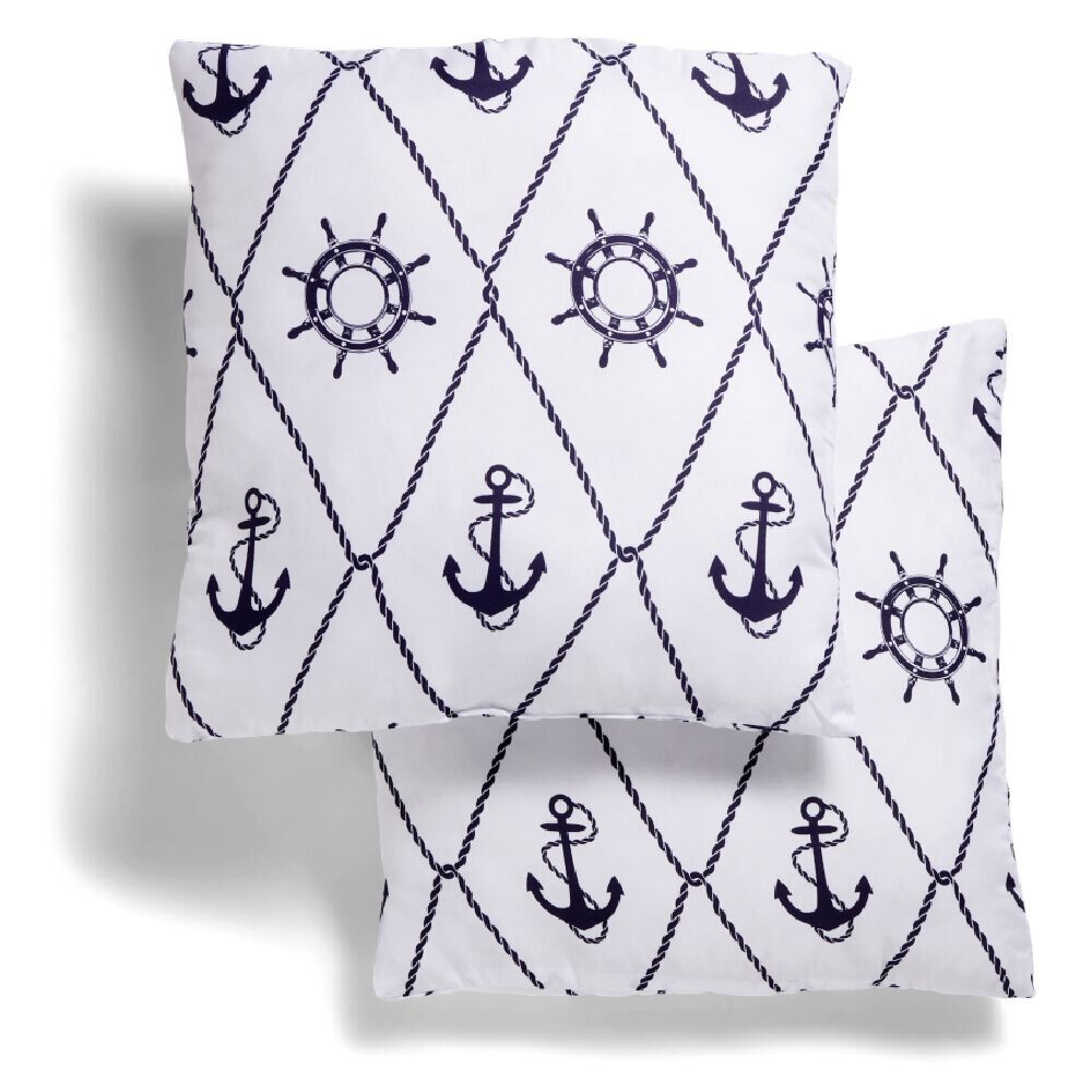 Lot de 2 oreillers en polyester imprimé 60x60cm