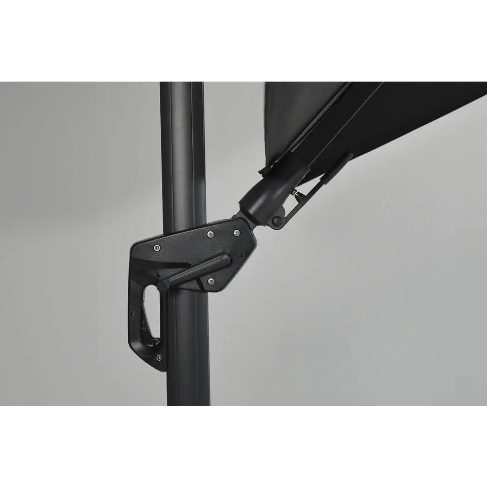 Garden Impressions Hawaii Lumen LED parasol 300x300 -d. grijs - zwart