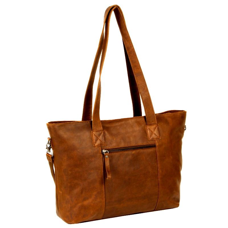 Justified Nynke Shopper L Cognac