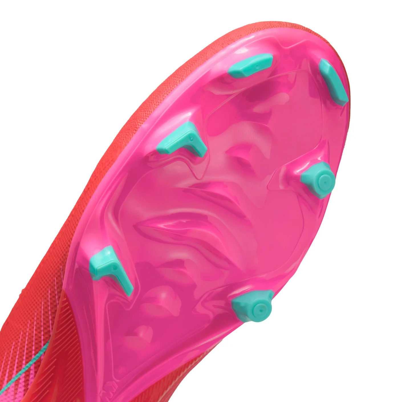 Nike Zoom Mercurial Vapor 16 Academy Gras / Kunstgras Voetbalschoenen (MG) Rood Turquoise Roze