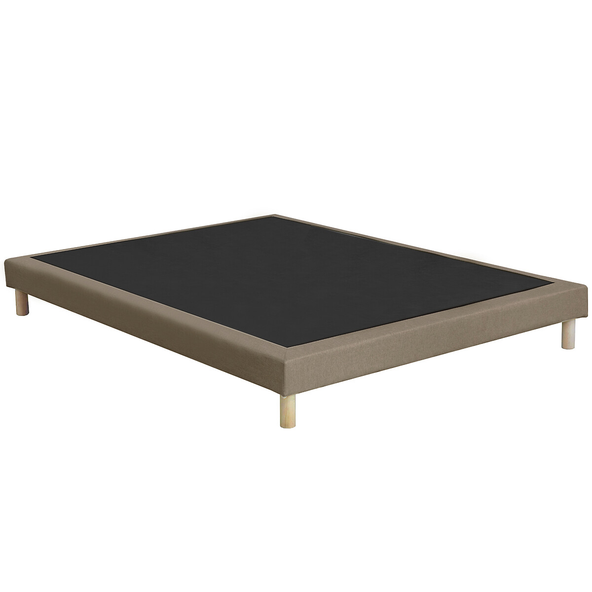 LA REDOUTE INTERIEURS<br>Base de cama estofada com 12 ripas e pés