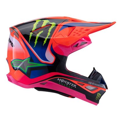 Casque cross Alpinestars SUPERTECH S-M10 - DEEGAN 2025 - Orange / Violet
