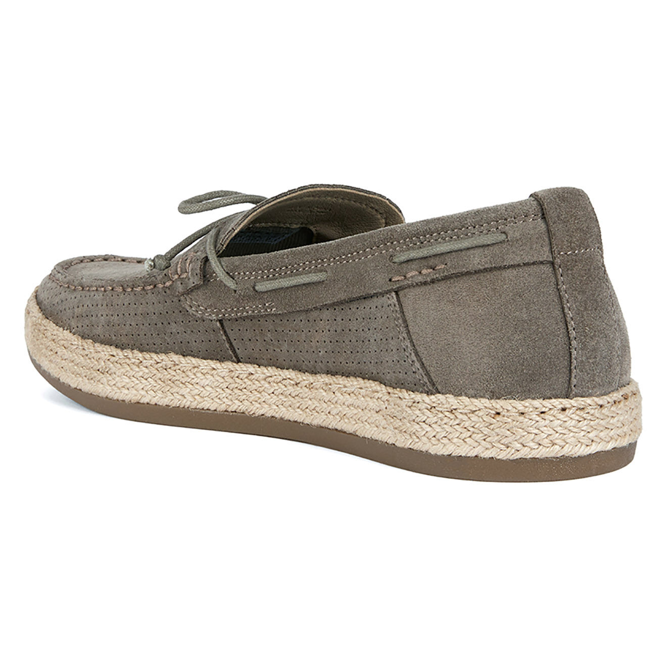Geox Mocassins en Velours de Cuir Pantelleria grises