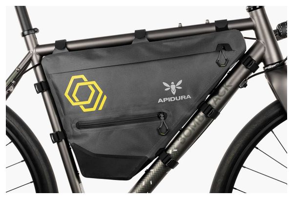 Sacoche de Cadre Apidura Expédition 7.5L Gris / Jaune