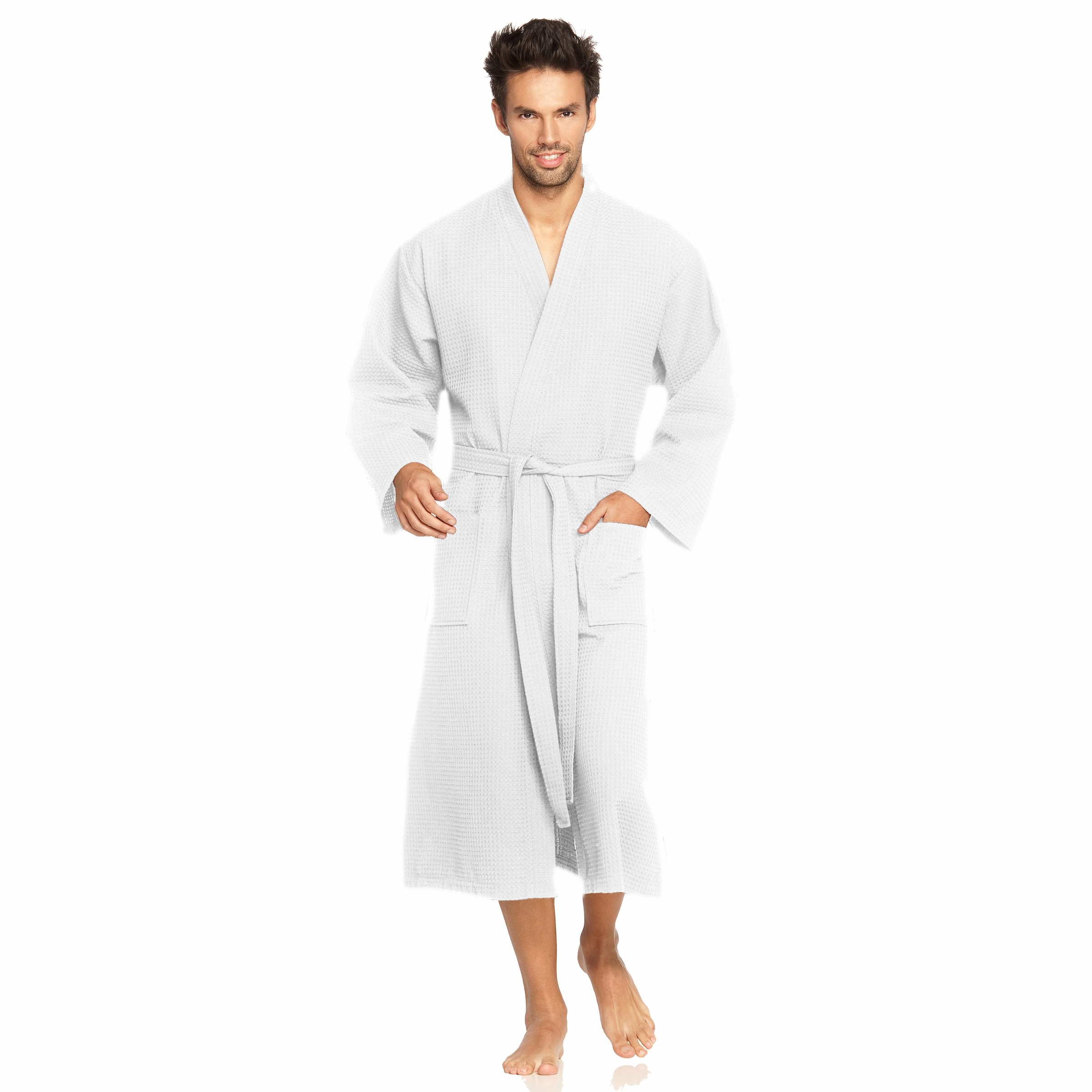 Vossen Herrenbademantel »Wellington, ideal für Sauna & Spa, Hotelbademantel, Morgenmantel«, 1 Stk. mit Kimono-Kragen, in besonders leichter Qualität