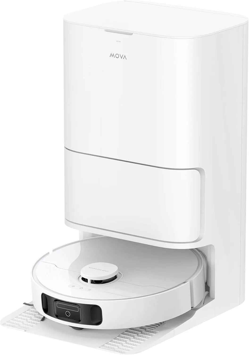 MOVA E30 Ultra Roboterstaubsauger und -wischer mit automatischer Entleerung und Selbstreinigung des Wischers, 7.000Pa Saugleistung, 10,5 mm Wischeranhebung,260 Min,Ultraschall-Teppicherkennung