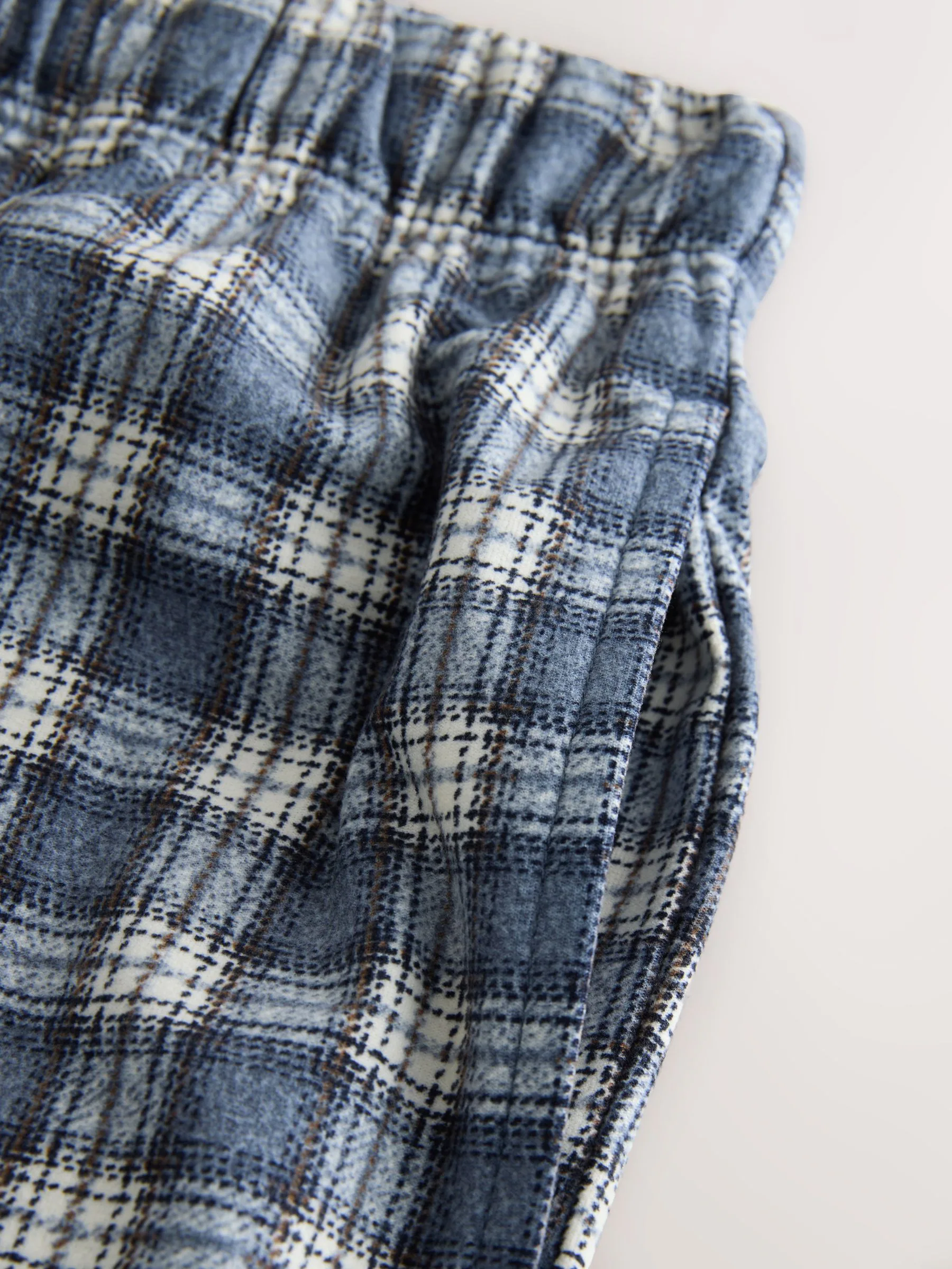Grey Grindle Check - MotionFlex - Behaaglijke pyjamabroek met boorden