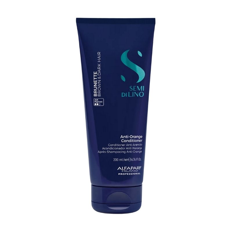 Après-Shampooing anti-reflet orange Brunette Semi Di Lino 200ml