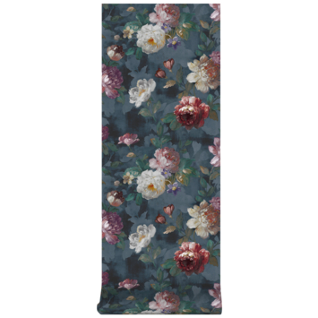 Vliesbehang Isabelle donkerblauw (108623)