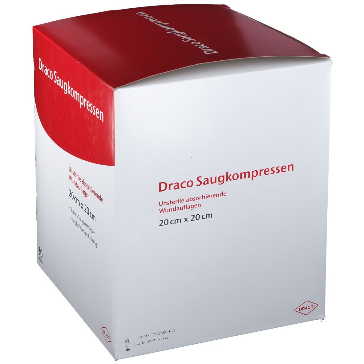 Draco Saugkompressen 20 x 20 cm unsteril