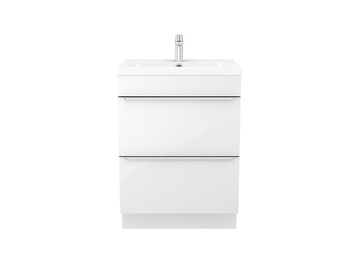 Meuble sous vasque à poser GoodHome Imandra blanc 60 cm