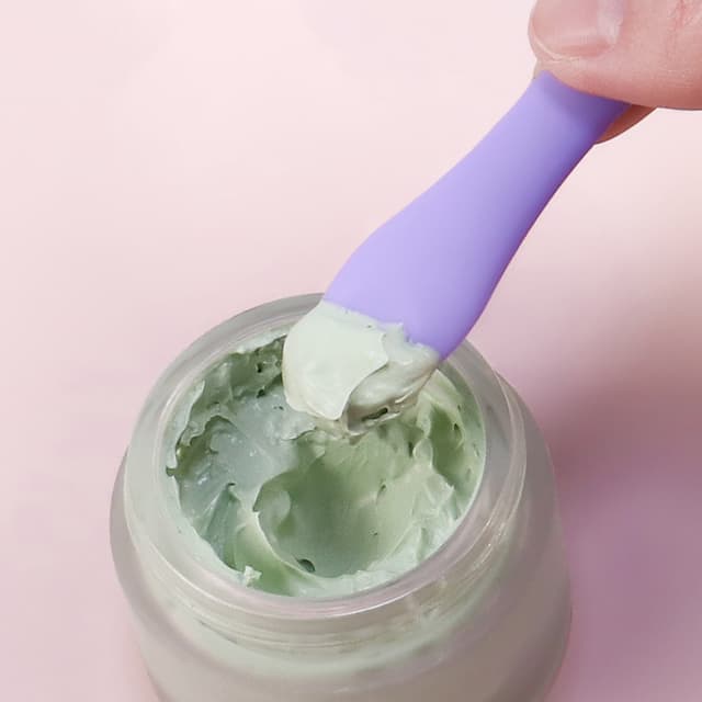 Silikone øjenvippe børster mascara wands 4-pak med 1 eyeliner stencil