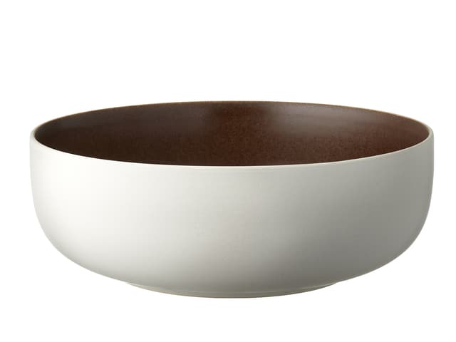 Studio Round Salatskål Matte white/Matte bark