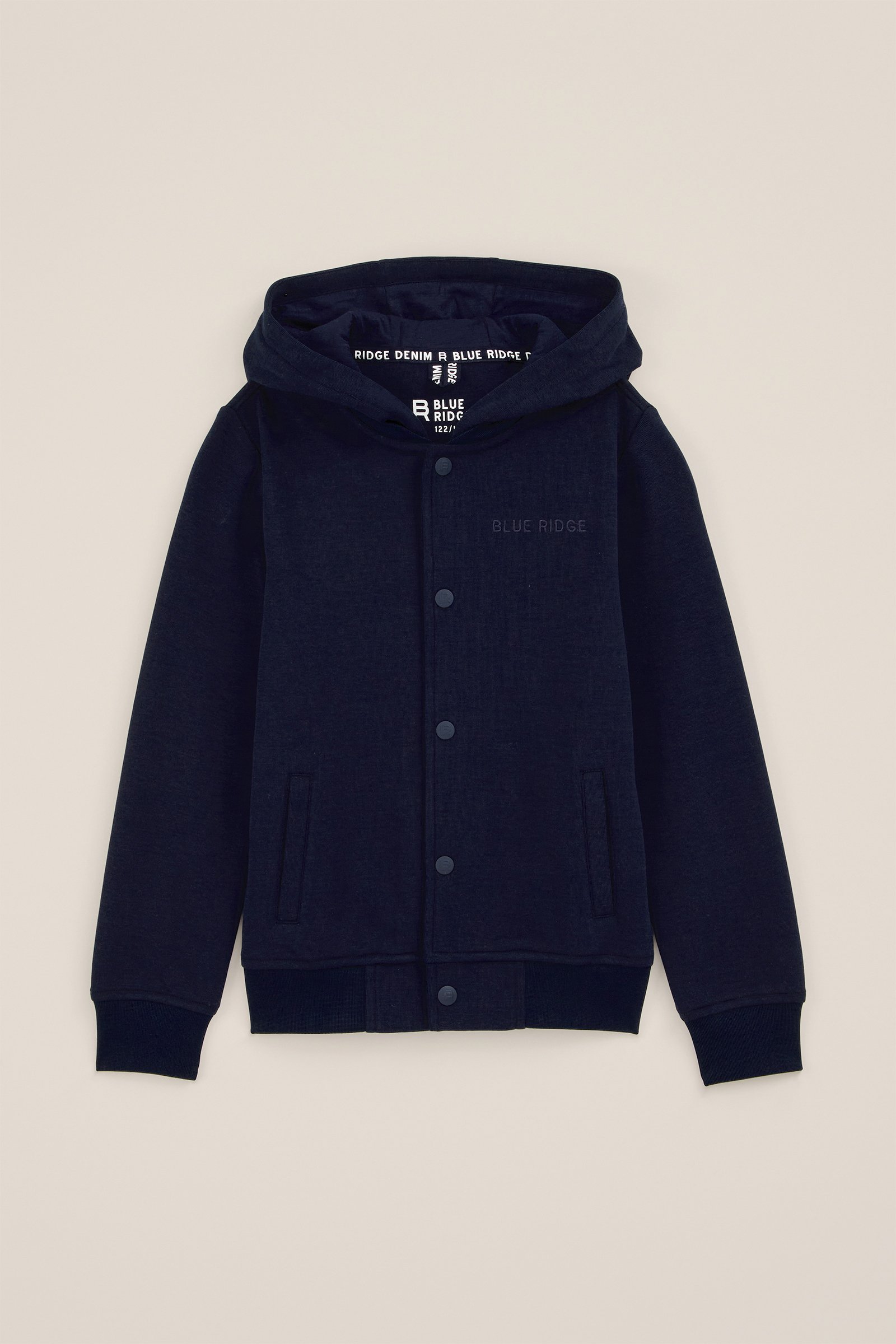 Jongens bombervest met capuchon Blue Ridge Marineblauw