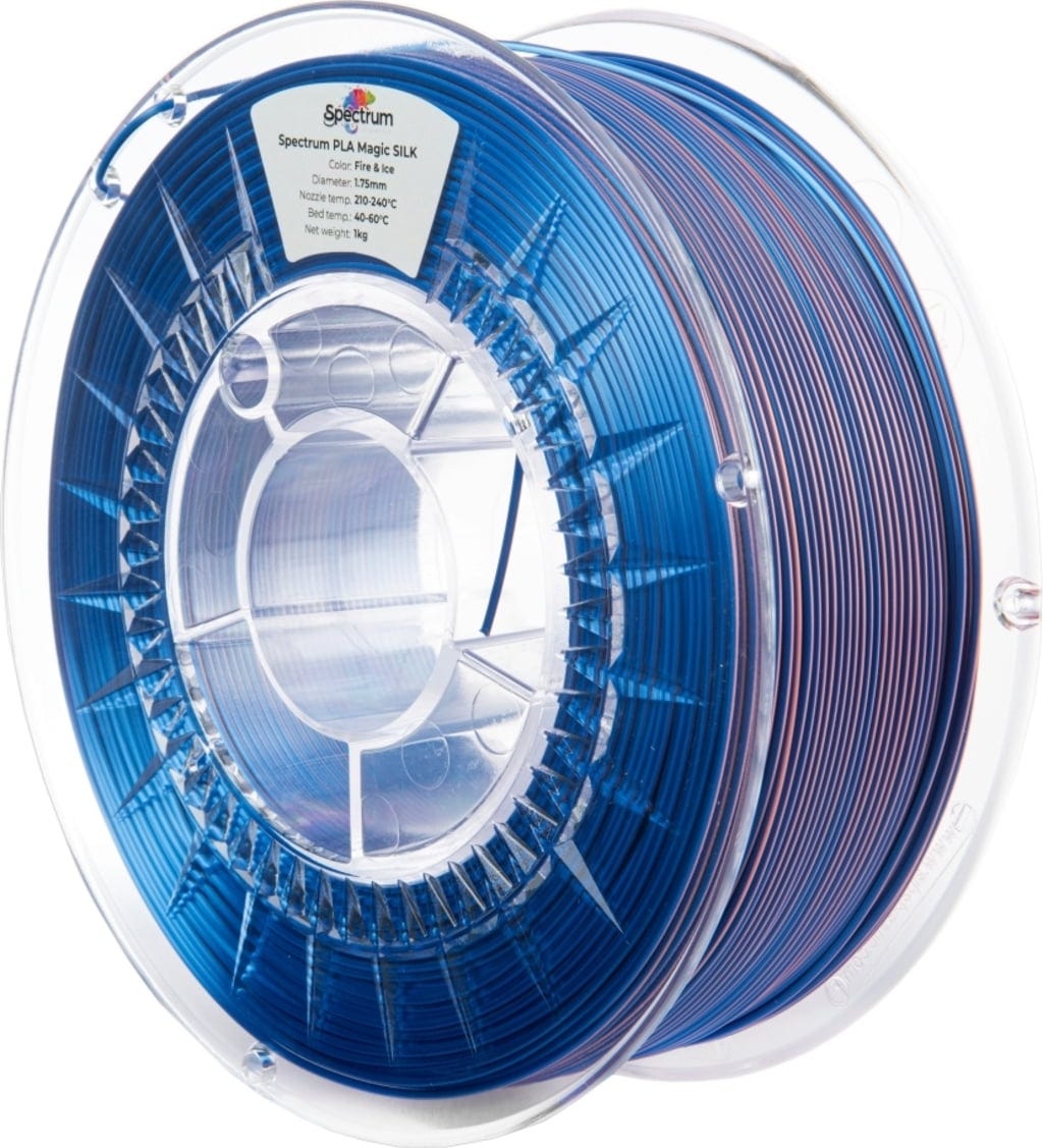 Spectrum  PLA Magic Silk Fire & Ice, 1,75 mm / 1000 g    Seidiges PLA Finish in Fire & Ice