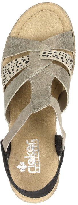 Rieker Sandalen Hak goudkleur