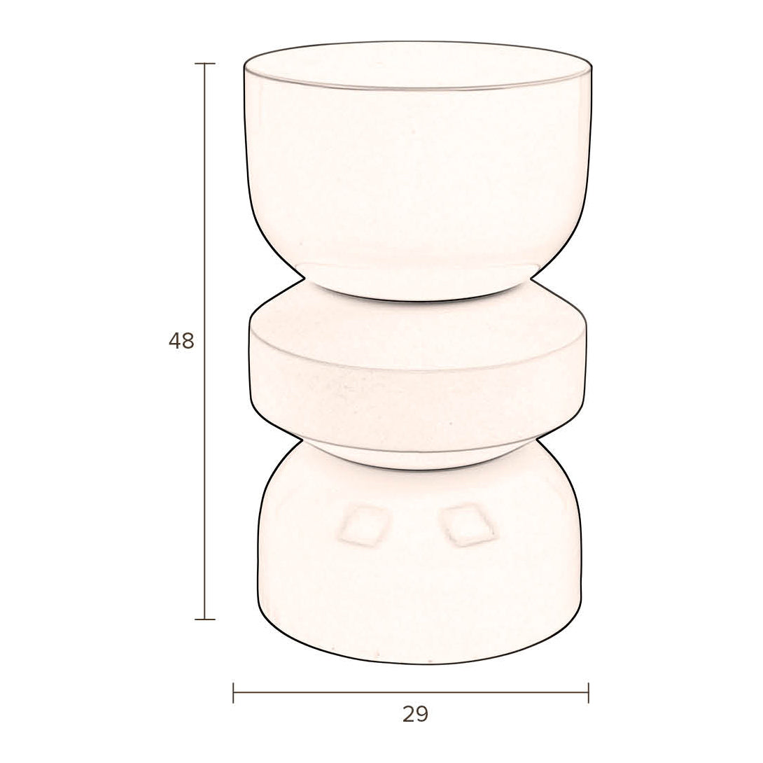 Dutchbone Apollo Bijzettafel - Beige