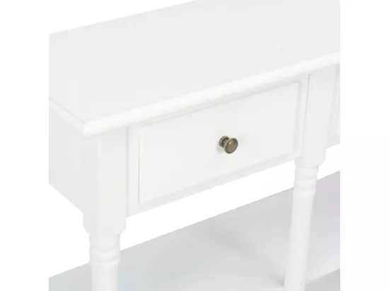 Table console Blanc 120x30x76 cm MDF