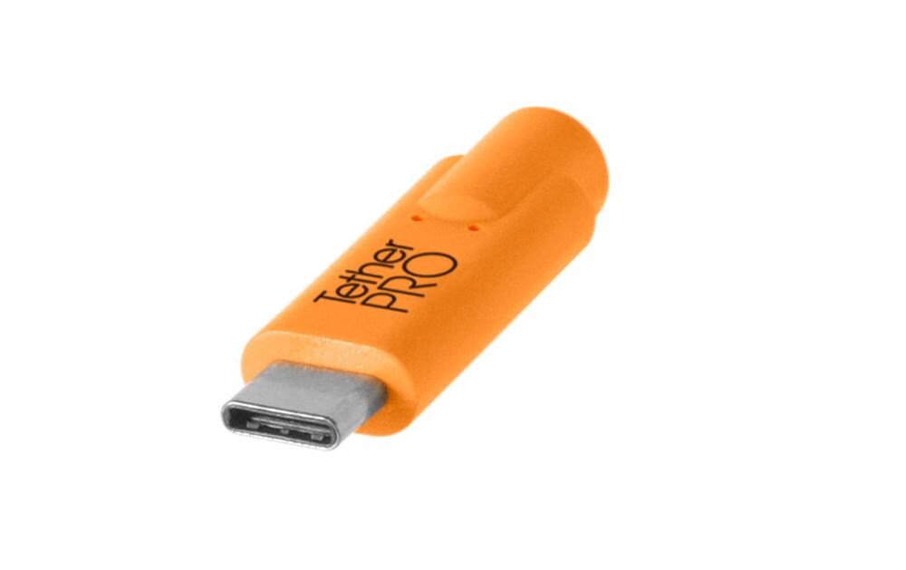 Kabel TetherPro USB-C zu USB 3.0 Male B, 4.6 m OrangeUSB-C zu USB-B 3.0 Anschlusskabel