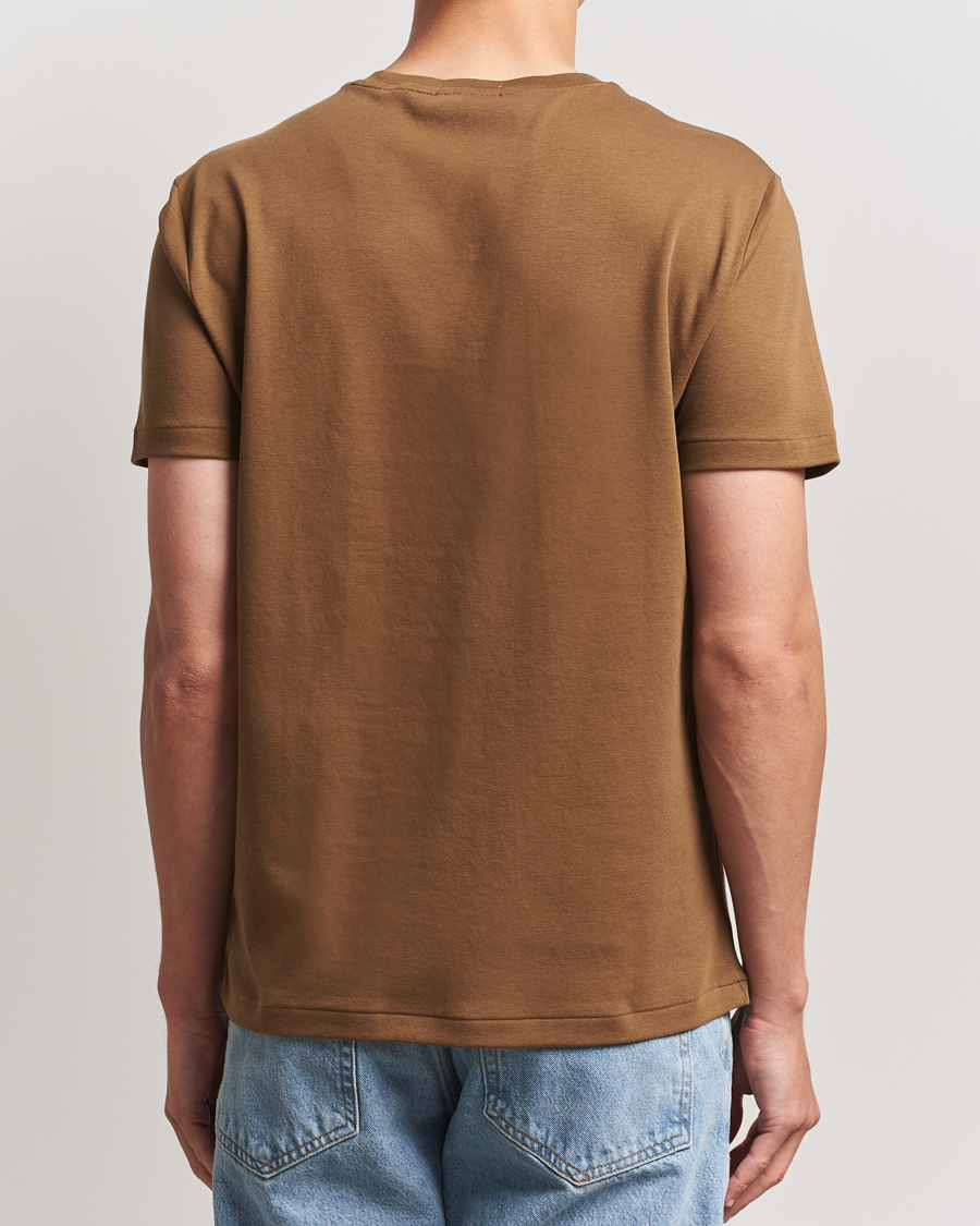 Polo Ralph Lauren Luxury Pima Cotton Crew Neck T-Shirt Nature Brown