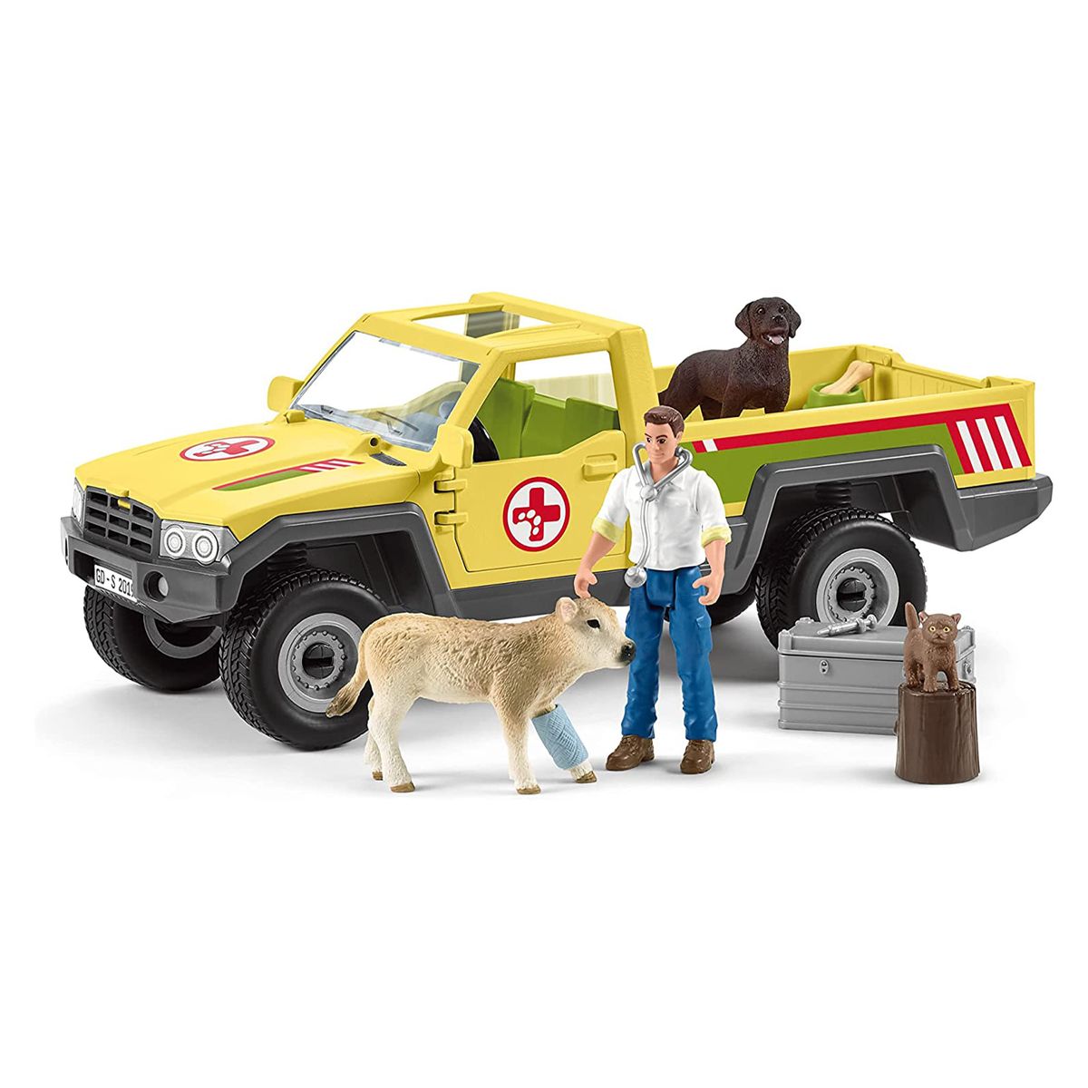 Schleich 42503 - Farm World - Tierarztbesuch auf dem Bauernhof, Spielset
