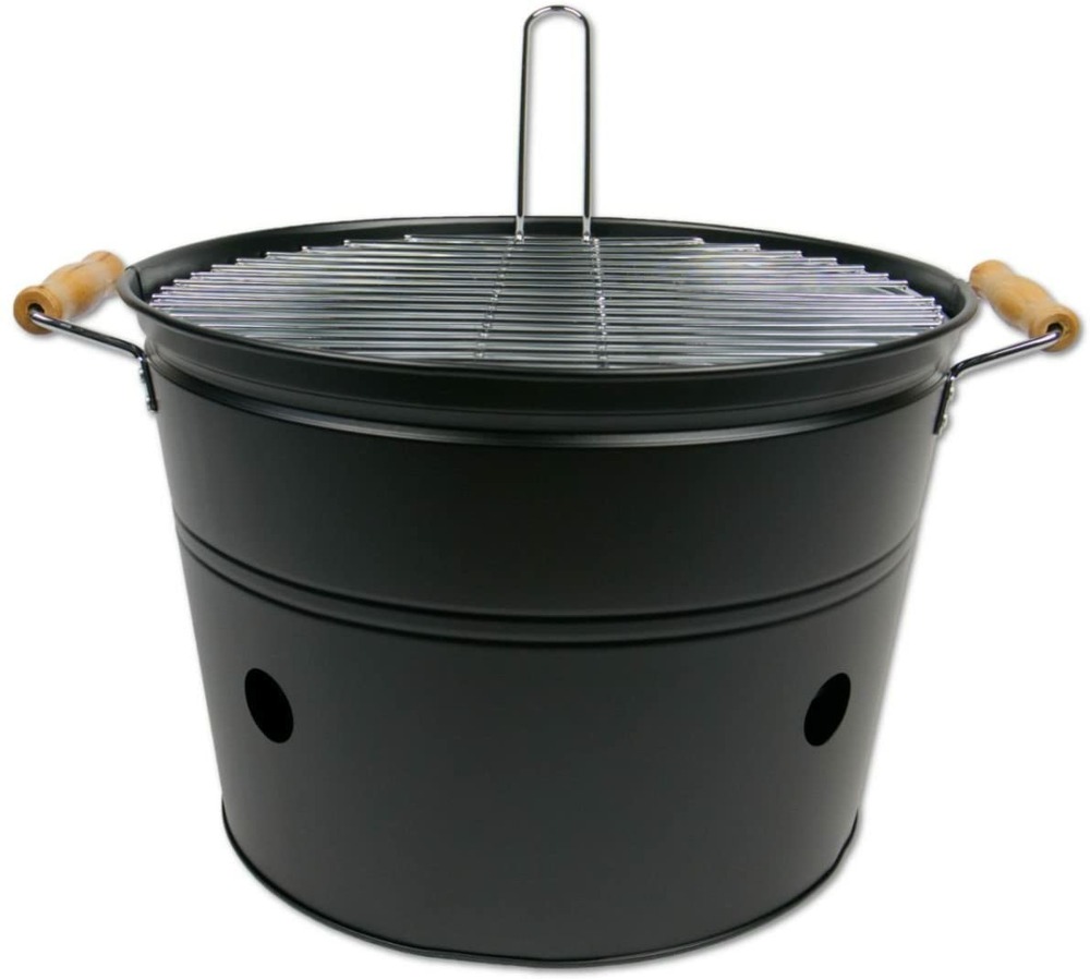 Barbecue cube 32cm avec grill, noir