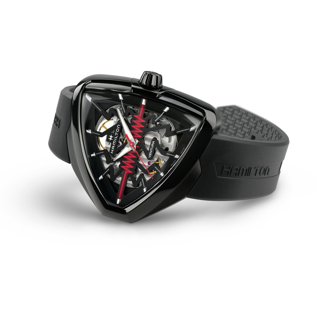 Hamilton Shaped Ventura Elvis80 Skeleton Schwarz