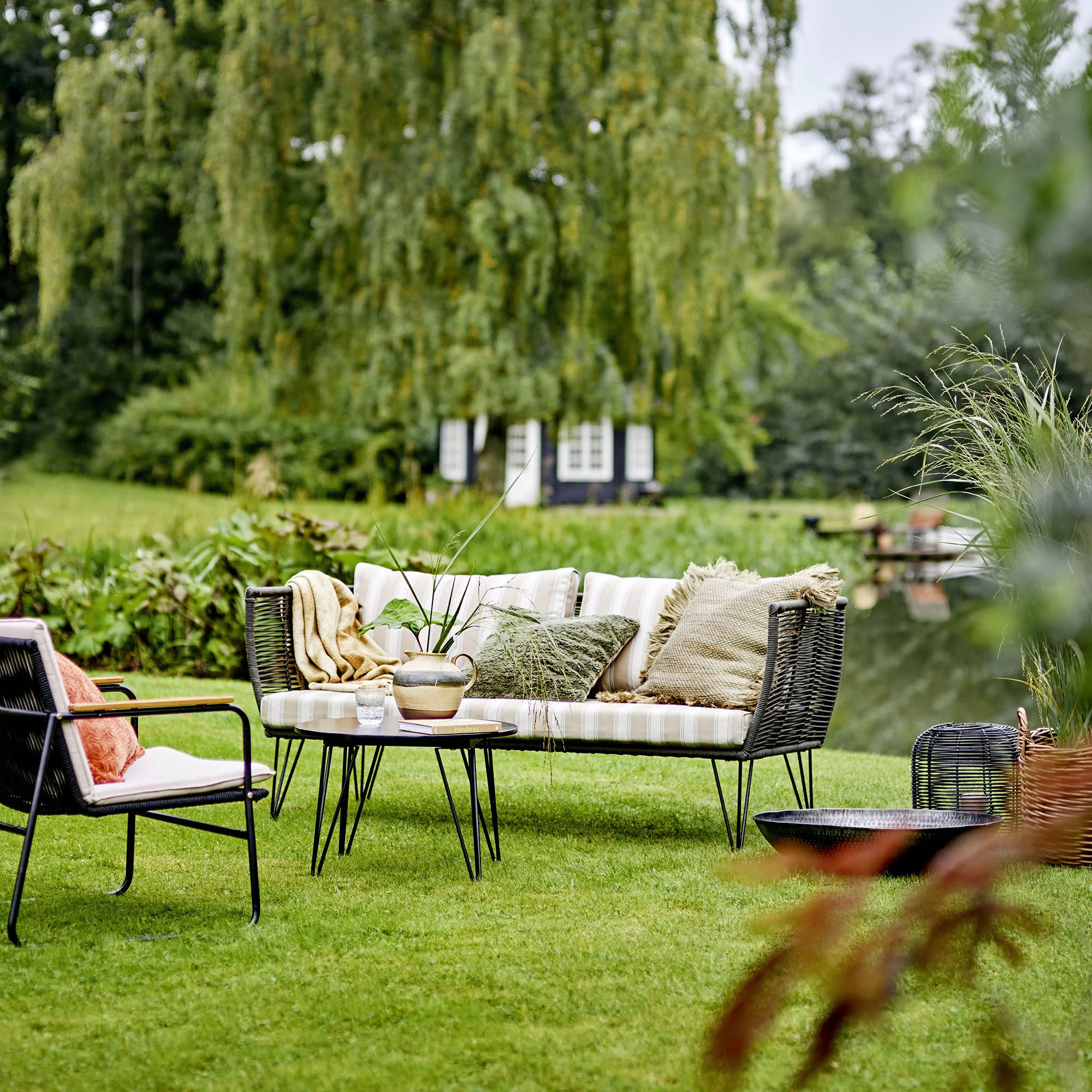 Housse de coussin tissu | Noir