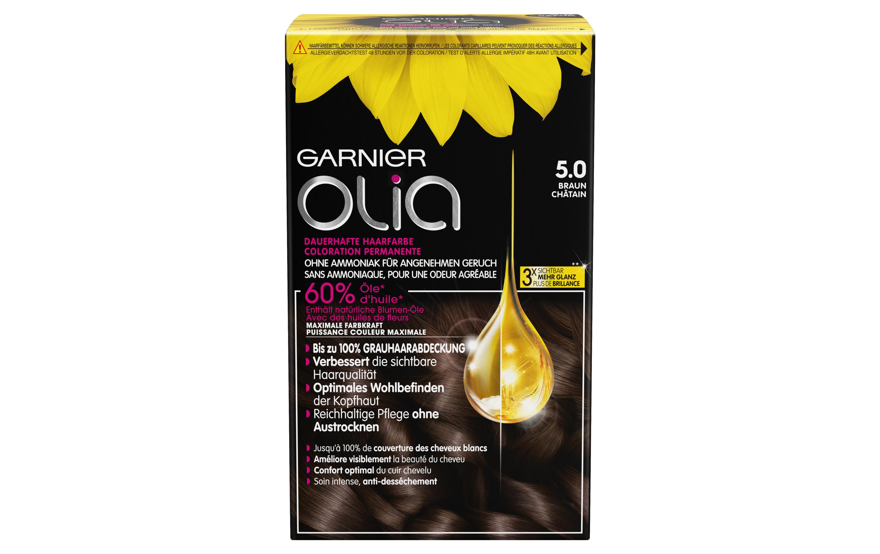 Haarcoloration Olia 5.0 BraunDauerhafte Haarfarbe ohne Ammoniak