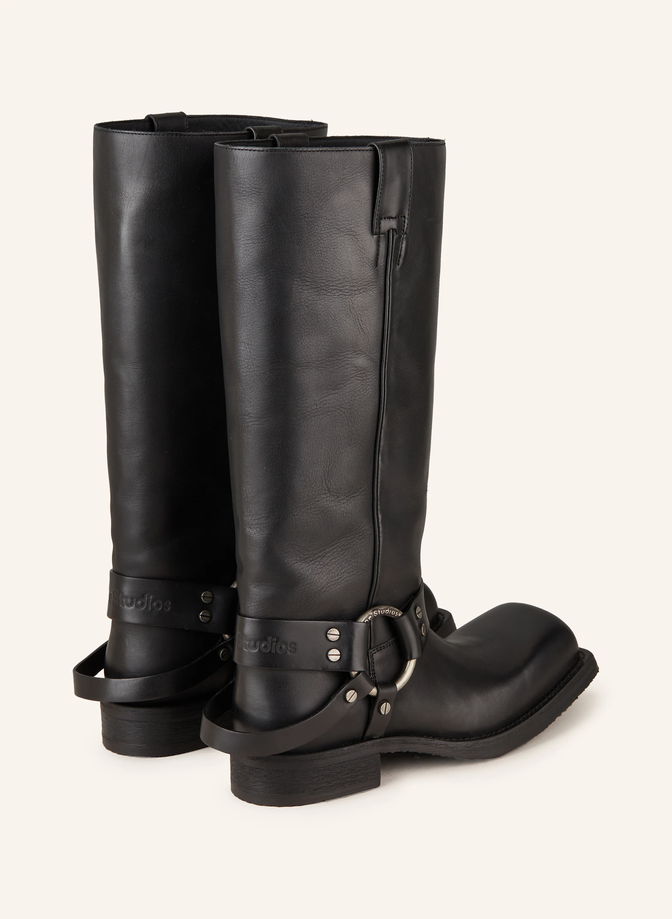 Acne Studios Biker Boots mit Nieten