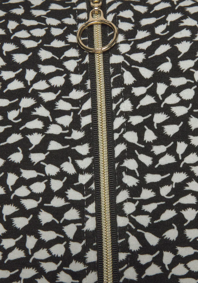 s.Oliver Sommerkleid Eingrifftaschen mit Reissverschluss und 3/4-Ärmeln, Jerseykleid mit Taschen