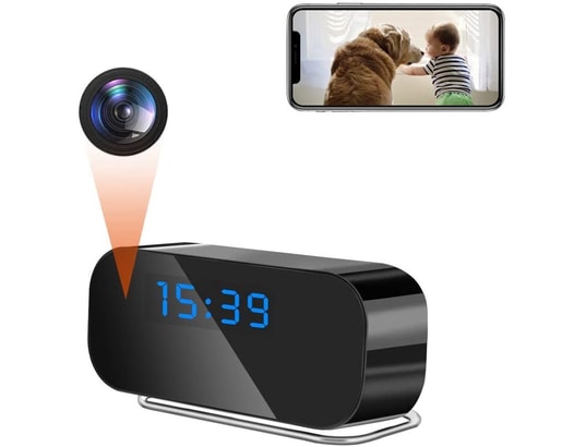 YONIS - Réveil caméra espion full hd 1080p détection de mouvement in...