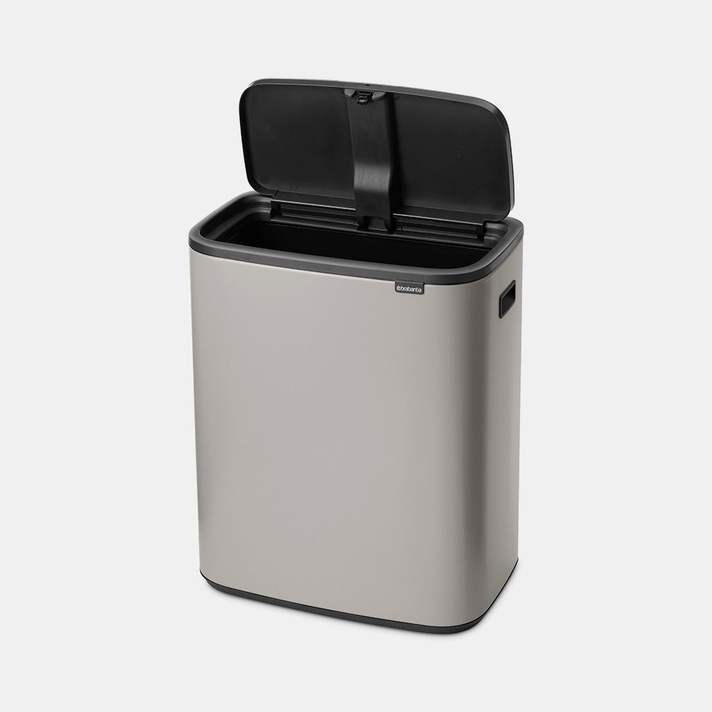 Bo Touch Bin, met 1 binnenemmer, 60 liter - Soft Grey