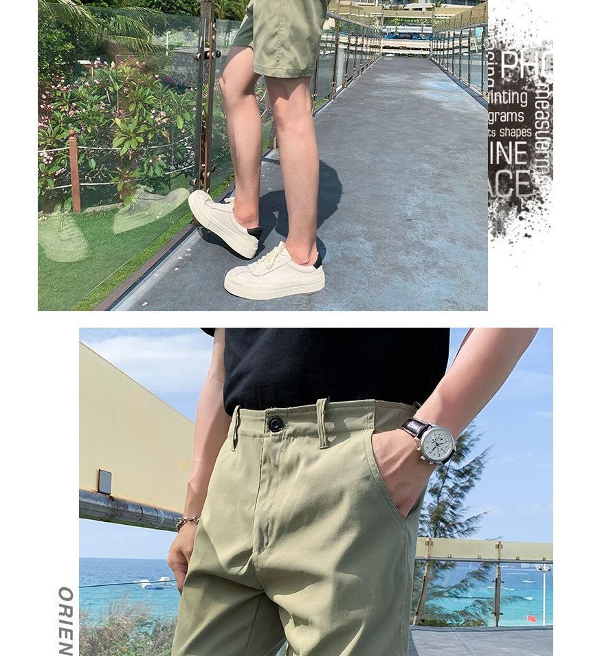 Ninine - Mid Rise Plain Shorts