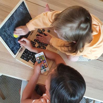 Small Foot-Houten Laptop met Magneetbord